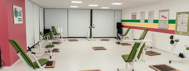 Empty bright room designed for peaceful contemplation and exercise